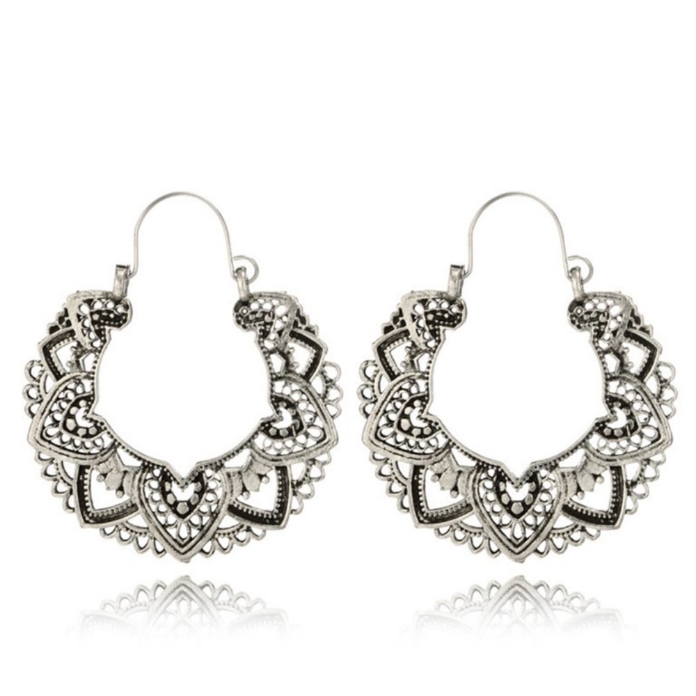 Beautiful silver earrings
